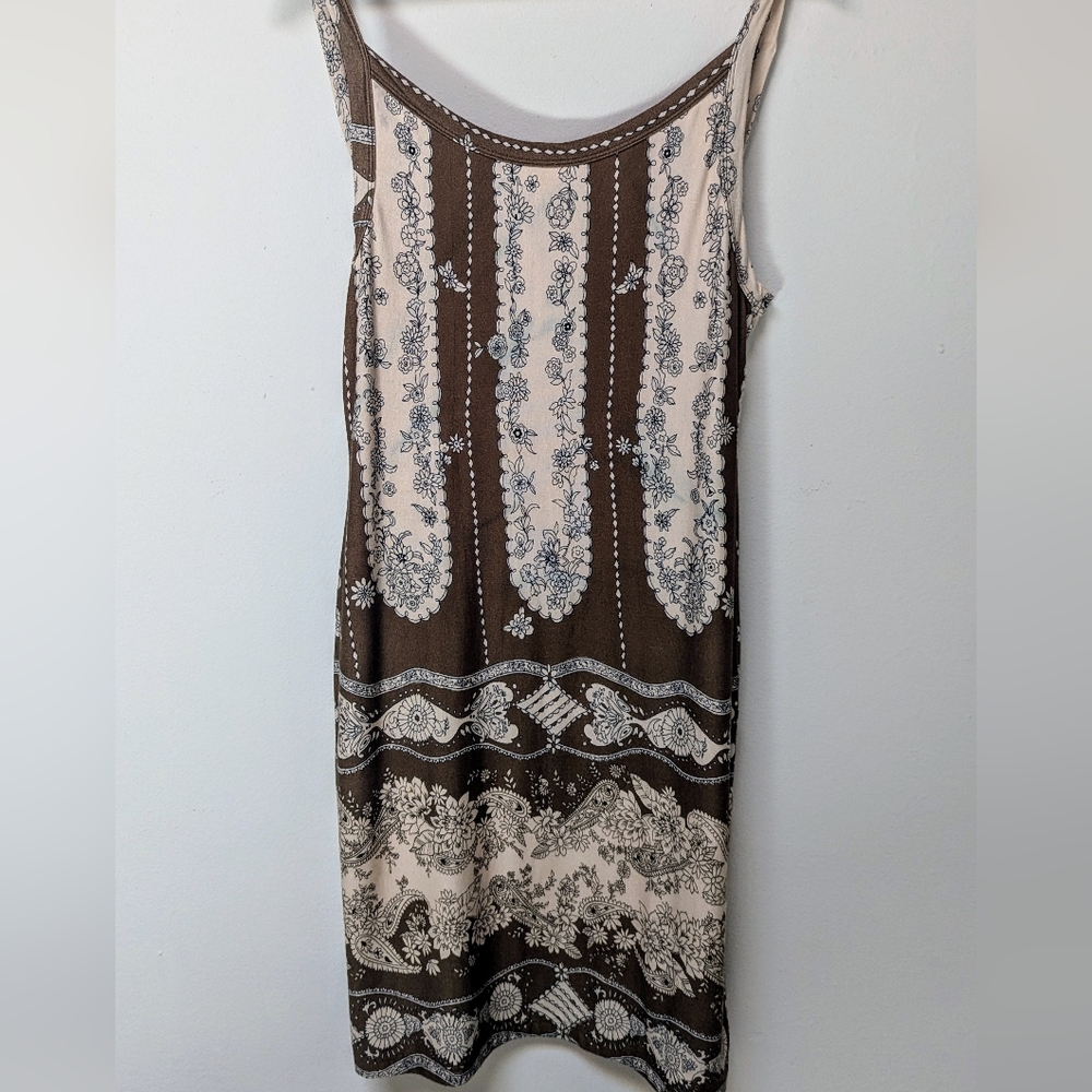 Novella Royale Paisley Brown Dress